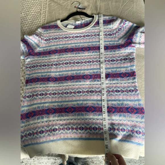 Vineyard Vines | Fair Isle Sweater Alpaca Merino Wool Size Large - Picture 8 of 8